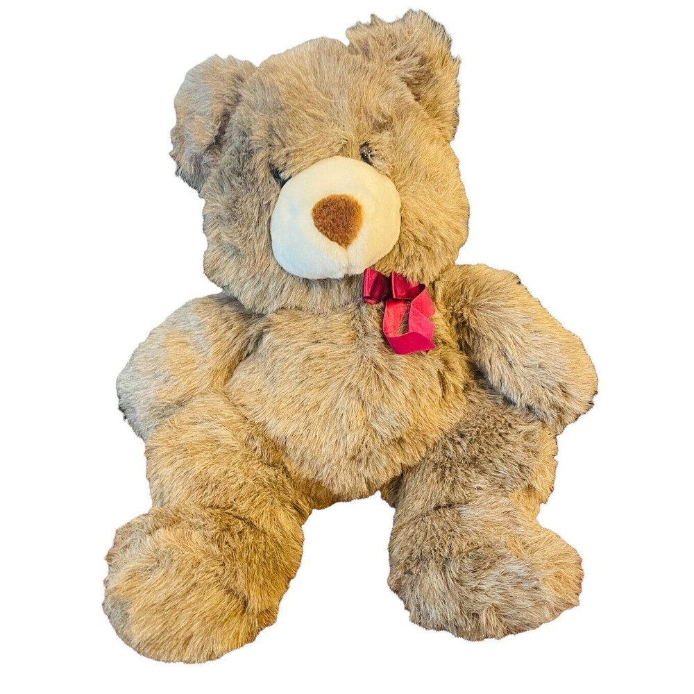 19” VINTAGE 1990’s PLUSH CREATIONS INC TEDDY BEAR LIGHT BROWN STUFFED ANIMAL TOY